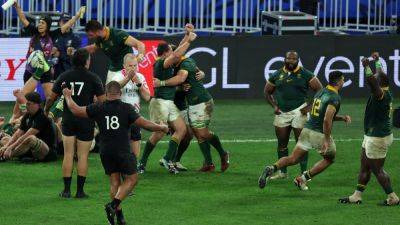 South Africa hold off 14-man New Zealand in Rugby World Cup final