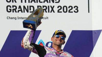 Martin wins thrilling Thailand GP to cut Bagnaia's championship lead