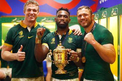 Springboks, World Cup trophy returning home on Tuesday ... coming to a city near YOU!