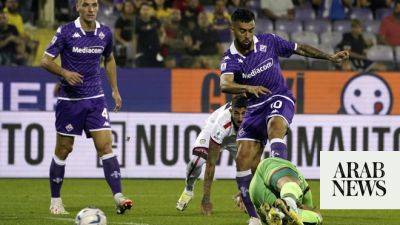 Fiorentina beat Cagliari 3-0 to move level with third-place Napoli in Serie A