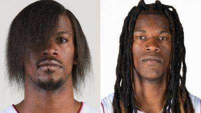 'Emo' Jimmy Butler sports new hairstyle at Heat media day