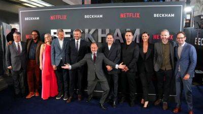 David Beckham takes family to premiere of candid new Netflix documentary about his life