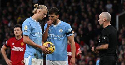 Bobby Charlton - United - Ruben Dias - Phil Foden - Alejandro Garnacho - What Rodri and Ruben Dias did before Man City penalty and more moments missed vs Manchester United - manchestereveningnews.co.uk