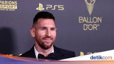 Lionel Messi - Jude Bellingham - Tonton Lagi Detik-detik Messi Menang Ballon d'Or 2023 - sport.detik.com