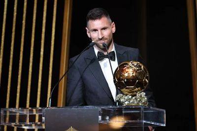 Messi wins 8th Ballon d'Or as Bonmati claims women's award