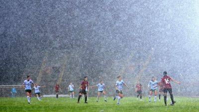 International - Eileen Gleeson - Ireland game suspended due to torrential rain in Albania - rte.ie - Hungary - Ireland - county Republic - county Green - Albania - Armenia