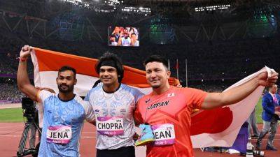 Neeraj Chopra Bags Gold Medal, Kishore Jena Silver In Spectacular Show At Asian Games 2023 - sports.ndtv.com - India
