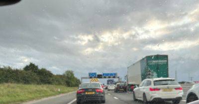 Severe delays and two lanes closed on M62 due to incident - latest updates