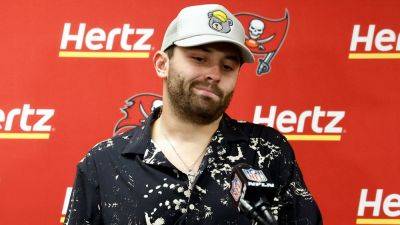 Hyped Baker Mayfield goes viral for vulgar comment during Bucs' win over Saints