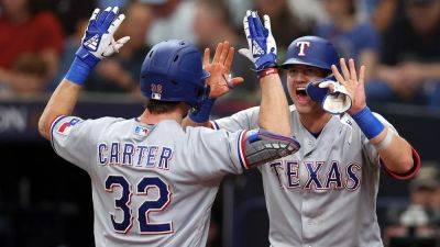 Rangers' powerhouse offense, Nathan Eovaldi's gem help clinch 2-game sweep of Rays in AL Wild Card Series