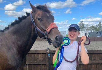 Dressage rider Georgia Child and £300 rescue horse Ollie to compete in national finals
