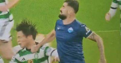 Brendan Rodgers - Neil Lennon - Luis Palma - Neil Lennon fumes as Celtic suffer red card fury over floored Reo Hatate and 'shocking' Elseid Hysaj bump - dailyrecord.co.uk