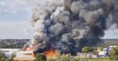 Massive fire engulfs Ryder Cup venue as building goes up in flames at Marco Simone golf club