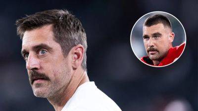 Aaron Rodgers - Travis Kelce - Frank Franklin II (Ii) - Woody Johnson - Kevin Sabitus - Travis Kelce responds to Aaron Rodgers' COVID-19 vaccine dig: 'Mr. Pfizer vs. the Johnson and Johnson family' - foxnews.com - New York - state Minnesota - state New Jersey - county Rutherford