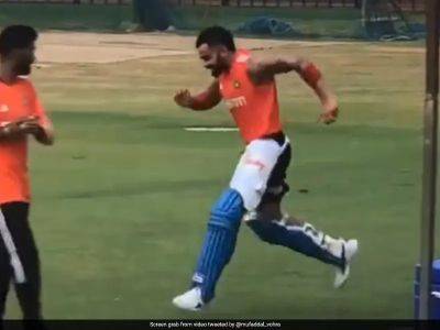 Watch: Virat Kohli Runs Hilariously During Team India's Net Session, Fans Compare It To His 'Water Boy' Role
