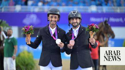 Zayed Al-Nahyan - Asian Games - Individual silver and bronze, team bronze for UAE show jumpers at Asian Games - arabnews.com - Russia - France - Germany - Netherlands - Italy - Argentina - China - Uae - Pakistan