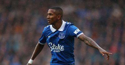 Former Man United ace Ashley Young wears black armband during Everton match in tribute to Lady Cathy Ferguson