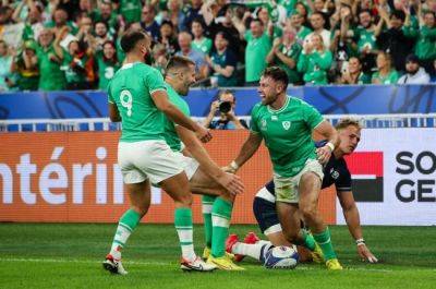 Impressive Ireland crush Scots to reach World Cup last eight