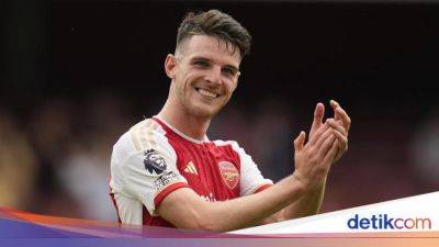 Declan Rice - Pep Guardiola - Arsenal Vs Manchester City: 'Cinta Segitiga' Declan Rice - sport.detik.com