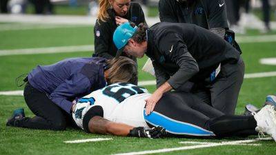 Panthers' Chandler Zavala hospitalized after suffering scary neck injury vs Lions - foxnews.com - state North Carolina