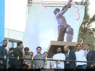 Watch: Sachin Tendulkar's Statue Unveiled At Wankhede Stadium, Where India Won The 2011 Cricket World Cup