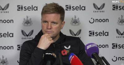 Newcastle boss Eddie Howe responds to question about gaining 'revenge' on Manchester United