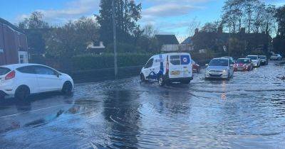 Live weather and traffic updates as heavy rain causes flash flooding