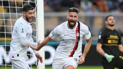 Theo Hernandez - Stefano Pioli - Olivier Giroud - Milan continue poor Serie A run with 2-2 draw at Lecce - channelnewsasia.com - Italy