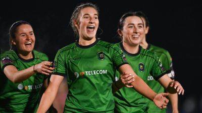 Peamount hit Sligo for six as they celebrate title