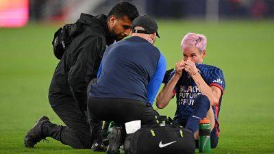 Megan Rapinoe - Megan Rapinoe leaves final game of career after non-contact injury less than 3 minutes into match - foxnews.com - Usa - New York - state New Jersey - county San Diego
