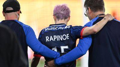 US star Rapinoe departs football with injury after defeat in Women's League final