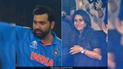 Watch: 'Bowler' Rohit Sharma Claims World Cup Wicket, Wife Ritika Reacts