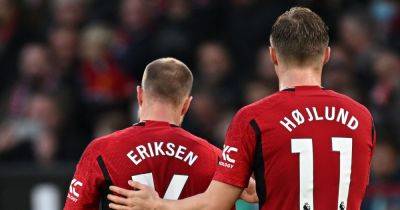 Manchester United pair Rasmus Hojlund and Christian Eriksen withdraw from Denmark squad due to injury