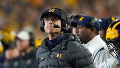 Jim Harbaugh - Michigan says 1,000th win should go to Jim Harbaugh, even if suspended - ESPN - espn.com - state Michigan - state Maryland - county Moore