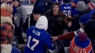 Fan brawl breaks out during Bills-Broncos game after thrown beer in stands