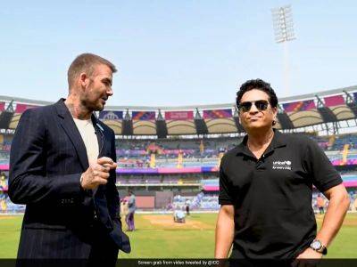 David Beckham - Rohit Sharma - Sachin Tendulkar - Ravi Shastri - "Very Special": David Beckham On His Meet With Sachin Tendulkar - sports.ndtv.com - Britain - New Zealand - India - county Beckham