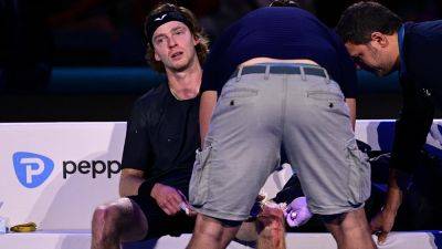 Tennis star Andrey Rublev bleeds after wild meltdown in loss to Carlos Alcaraz
