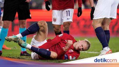 Cedera Saat Bela Norwegia, Haaland Terancam Absen Lawan Liverpool