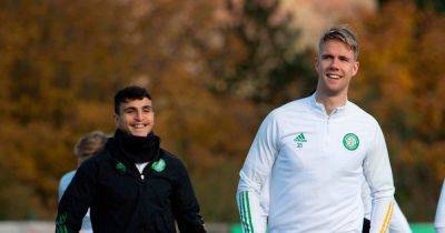 Kristoffer Ajer - Neil Lennon - Mohamed Elyounoussi in grinning Celtic throwback as Kristoffer Ajer roped into Parkhead shoutout - dailyrecord.co.uk - Germany - Scotland - Norway