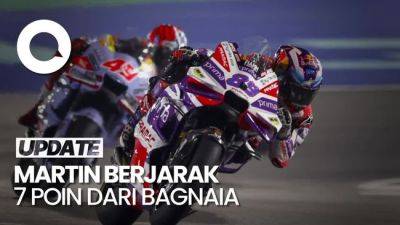 Martin Juara Sprint Race MotoGP Qatar, Kini Terpaut 7 Poin dari Bagnaia