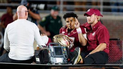Florida State's Jordan Travis suffers gruesome leg injury, reportedly transported in ambulance
