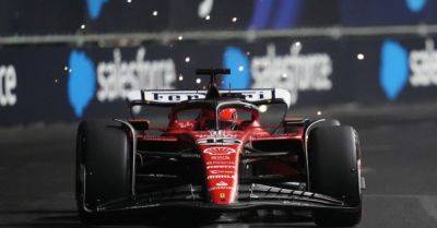 Charles Leclerc lights up Las Vegas to claim pole position for Ferrari