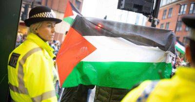 Four arrests at pro-Palestine rally and march in Manchester