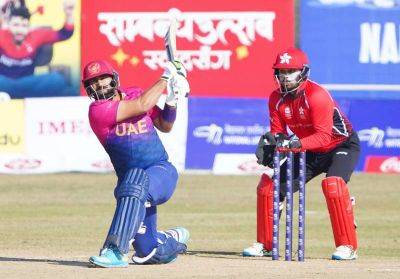 UAE and Nepal set for giant clash in Mulpani with T20 World Cup qualification on the line - thenationalnews.com - Usa - Australia - Uae - Hong Kong - Oman - Nepal