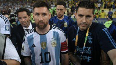 Watch: Lionel Messi Stunned As Police Hit Argentina Fans With Sticks In World Cup Qualifier vs Brazil