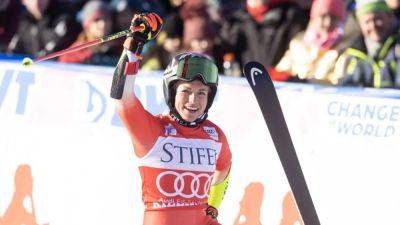 Alpine skiing-Swiss Gut-Behrami wins World Cup giant slalom at Killington