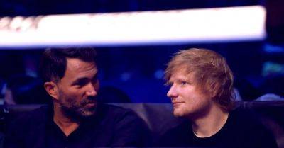 Ed Sheeran spotted ringside ahead of Katie Taylor's 3Arena fight