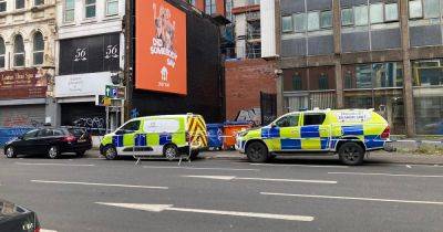 LIVE: Police cordon in Manchester with CSI and specialist search team at scene