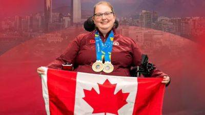 Boccia player Alison Levine 'can't wait' to carry Canadian flag to close Parapan Am Games - cbc.ca - Canada - Chile