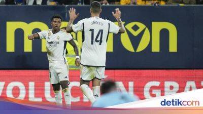 Cadiz Vs Madrid: Menang 3-0, Los Blancos ke Puncak Klasemen